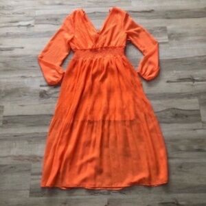 Steve Madden Elegant Orange Women's Summer Dress